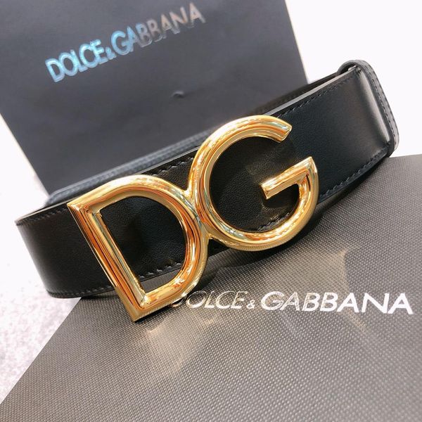 

De igner dolce gabbana d g leather belt de igner men and women belt width quality belt luxury with box hipping