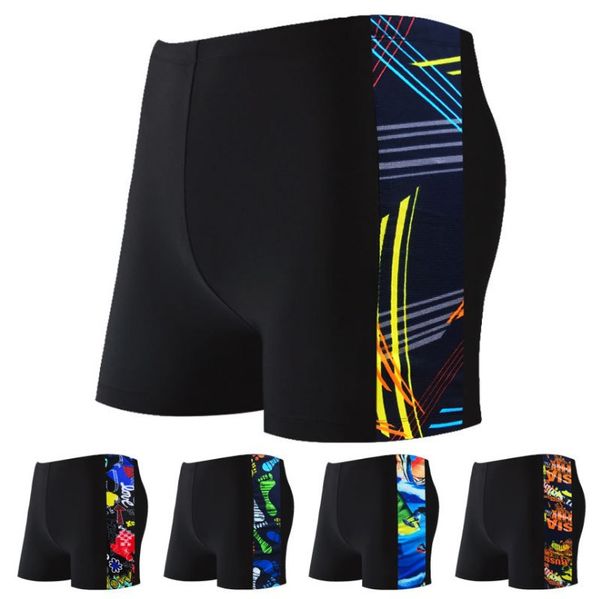 Calções de banho masculinos clássicos coreanos, moda esportiva, shorts adultos, tendência, hot springs, roupa de banho para meninos, maiô novo