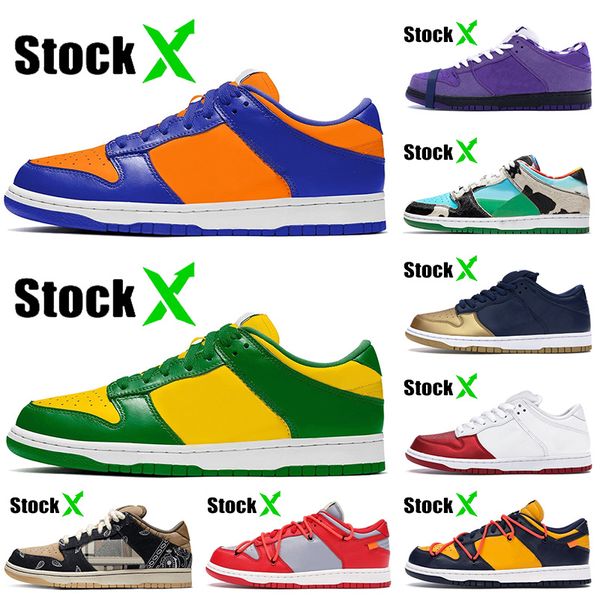 

2020 fashion sp brazil champ colors sb dunk low pro skateboard trainers sneakers women mens chunky dunky cactus jack shoes, White;red
