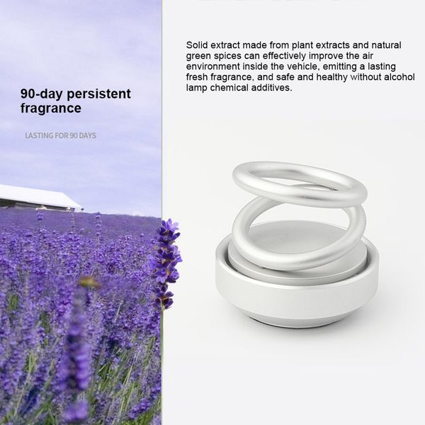 

dropshipping car high-end double ring rotating designed car air purifier cars fragrance oe88