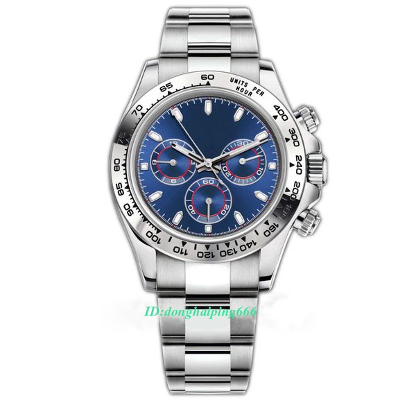 

luxury mens watch 116500ln designer watch montre de luxe automatic wristwatches ceramic bezel 316l steel adustable folding buckle 19 styles, Slivery;brown
