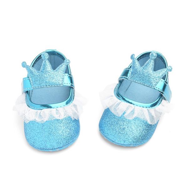 

newborn lace crown birthday first walkers cute princess girls shoes spring summer baby girls shoes bling baby crown