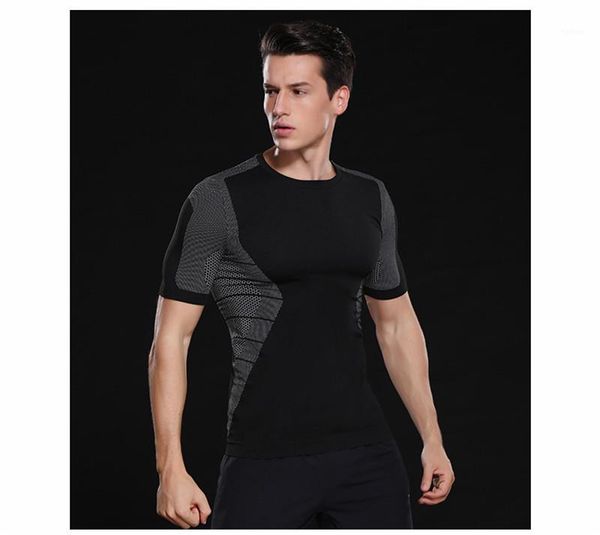 

breathable tees summer outdoor running mens clothing designer mens sport tshirts o neck short sleeved panelled, White;black