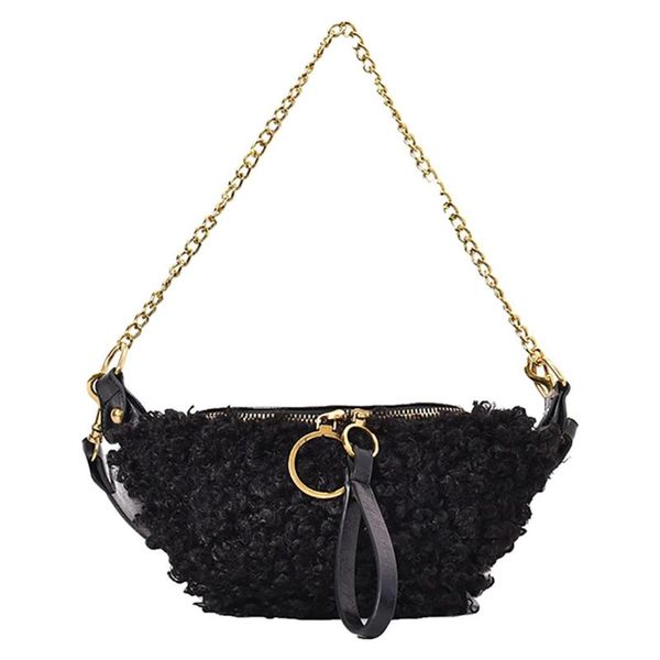 

zipper bag leather waist bag party prom bridal evening envelope clutch shoulder bags chain crossbody handle bags #lr3