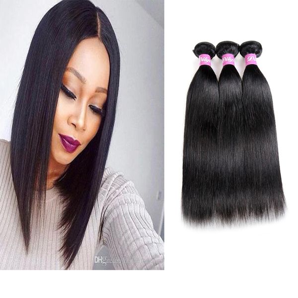 9a Human Hair Weaves Straight Hair Extensions Brazilian 100 Human