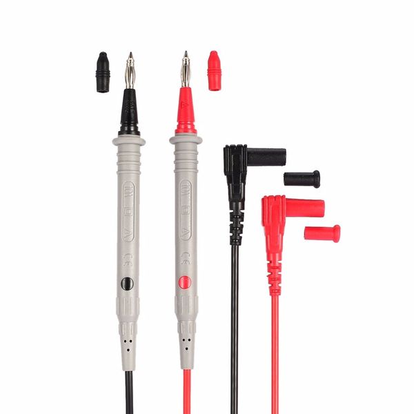 

digital multimeter universal probe test leads cable pin needle tip multi meter tester wire test pen 10a/1000v cat3 1 pair