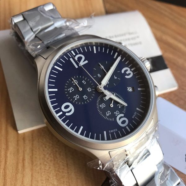 

new t116 mens watch 316 steel pvd coated sand shell sapphire glass mirror eta quartz electronic movement fashion stainless steel strap, Slivery;brown