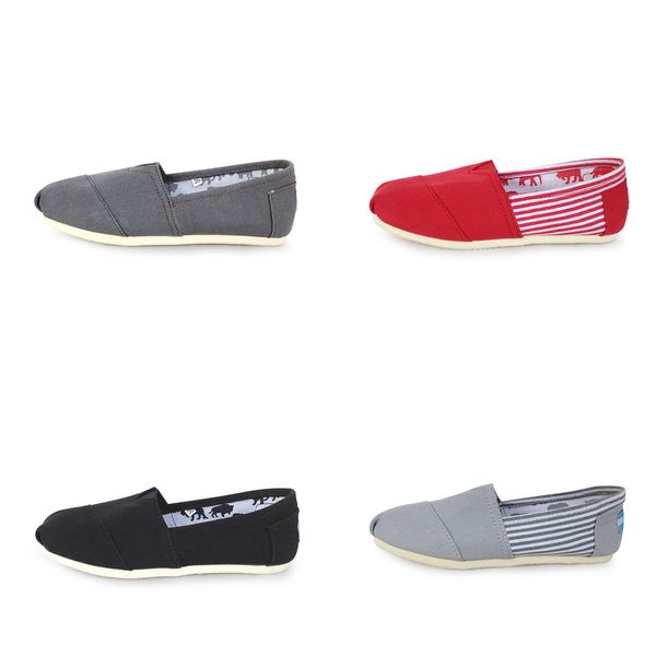 

comfortable canvas shoes spring summer fell casual breathable men/women espadrilles home barefoot flats loafers plus size, Black