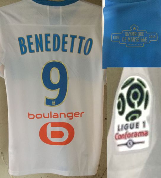 

2019 Ligue 1 Марсель 120-летию со спичечной Подробнее Паой Бенедетто Thauvin Футбол патч Badge