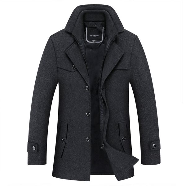 

men's coat,men's coat,men's winter winter clothes,men's coat,long coat,wool coat men, Black