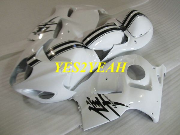 Kit de carroçaria de injeção para SUZUKI Hayabusa GSXR1300 96 99 00 07 GSXR 1300 1996 2000 2007 Branco Carenagem Carroçaria + Presentes SG44