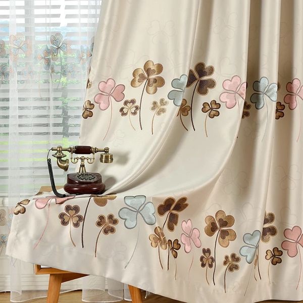 

new chinese style full shading in pastoral areas curtains for living dining room bedroom
