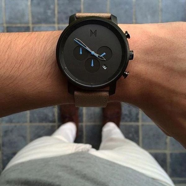 

2021 brand mv quartz watch sport watches women men dress watches leather bracelet dress wristwatches fashion dress casual watches, Slivery;brown