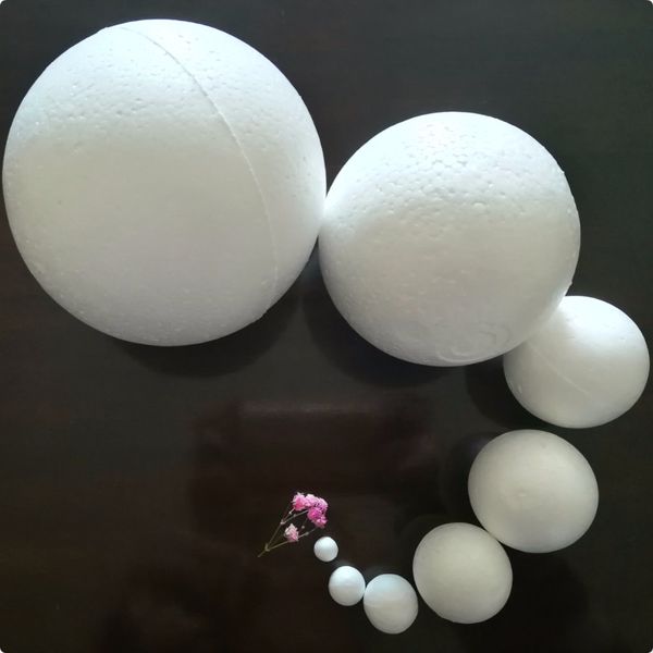 

1000pcs/lot 1cm~3cm modelling polystyrene styrofoam foam ball white craft balls for diy christmas party decoration supplies