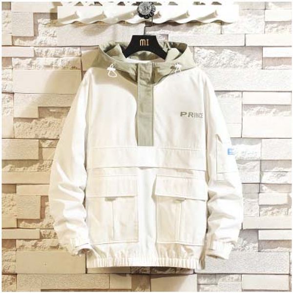 

mens brand jackets mens new hip hop jacket trendy workwear youth hooded multi-pocket loose coat boys casual jackets 2020 new, Black;brown