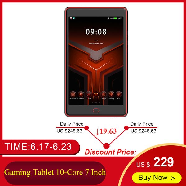 

G6 Pro Gaming Tablet 10-Core 7-дюймовый дисплей 4G RAM / ROM 64G Android 8.0 TF Поддержка карт памяти MTK6797 5.0MP