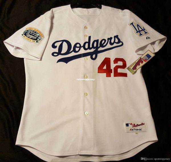 

majestic los angeles #42 jackie robinson jersey mens stitched wholesale big and tall size xs-6xl baseball jerseys, Black;blue