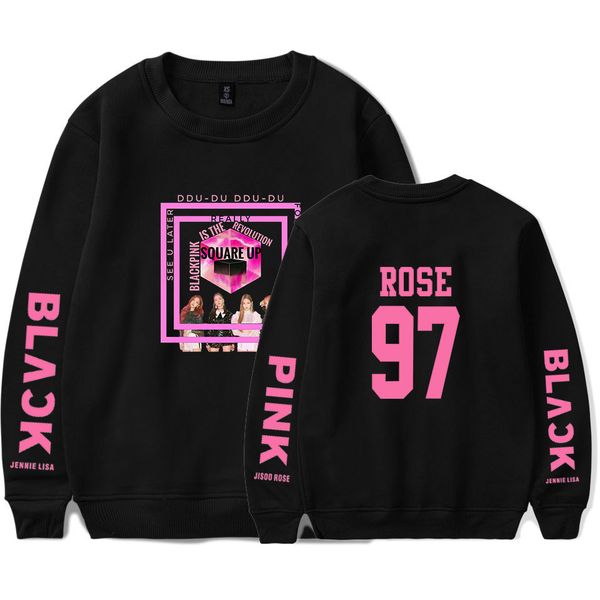 

shirt collar round long sleeves plus velvet jacket trend black pink t shirts