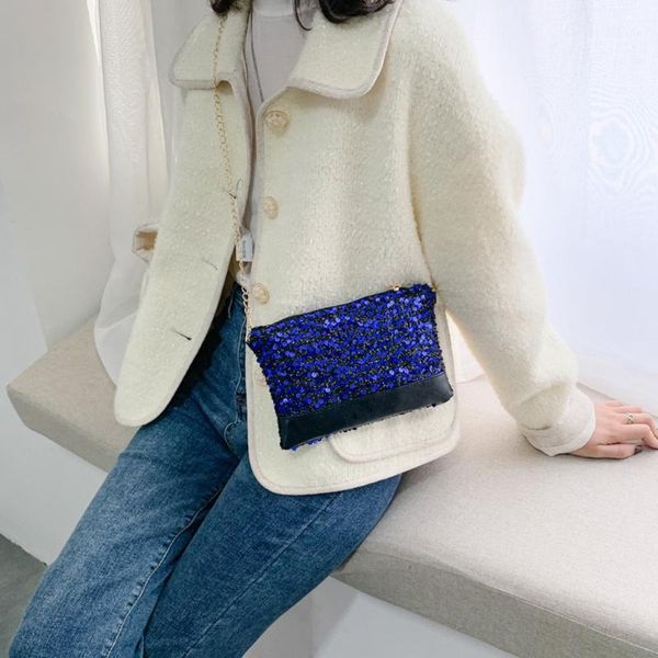 

sequin pattern crossbody bags for women 2020 fashion small mini solid colors chain messenger shoulder bag female handbags