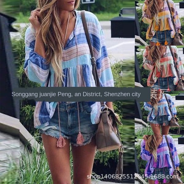 

one-shoulder big horn t-shirt horn trumpet sleeve short printed small coat tassel rope large size loose t-shirt, White