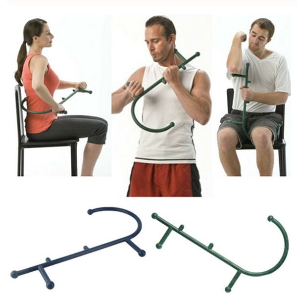 

men women back neck massage muscle deep pressure trigger point tools body massager self racks