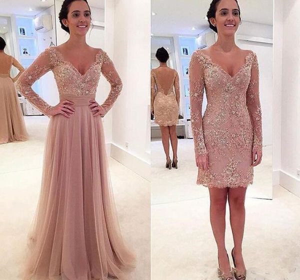 

тюль новый сексуальная мать формальная партия кристалл спинки винтаж съемная юбка v шеи с длинным рукавом оболочки аппликации коктейль выпус, Black