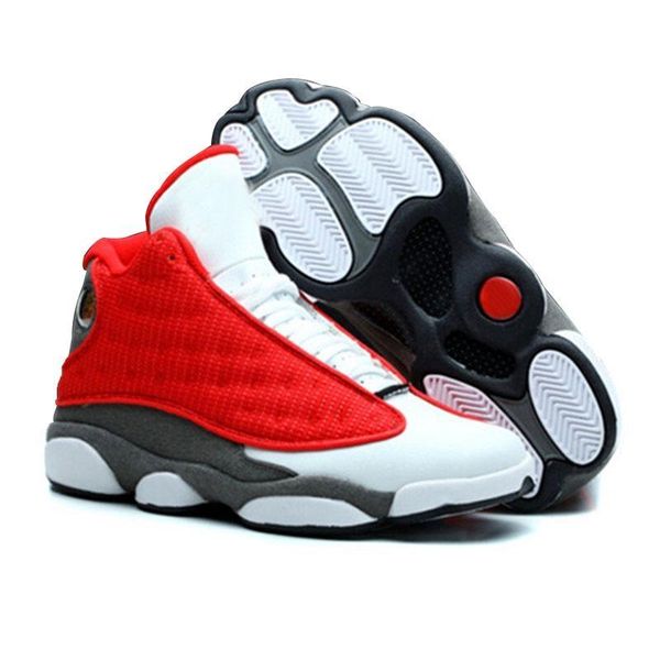 

13s basketball shoes mens white black cat 3m reflect doernbecher sport sneakers shoes with box outlet