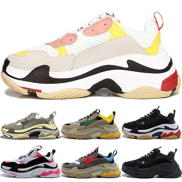 

climbing shoes for men women triple s sneakers pairs 17fw red pink black white mens trainers casual fashion dad shoes increasing sneaker