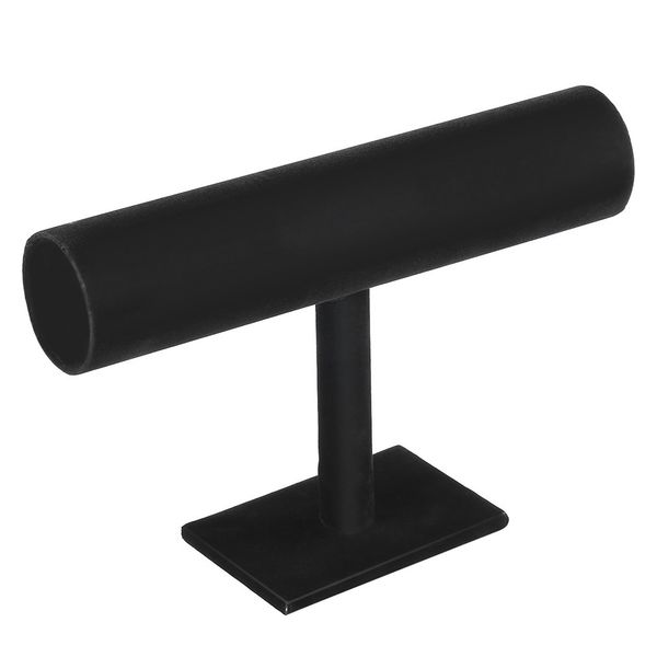 

black velvet t бар браслет цепи часы держатель стойки ювелирных жесткий держателя стойки дисплея ювелирных изделий организатор saat kutusu, Black;blue