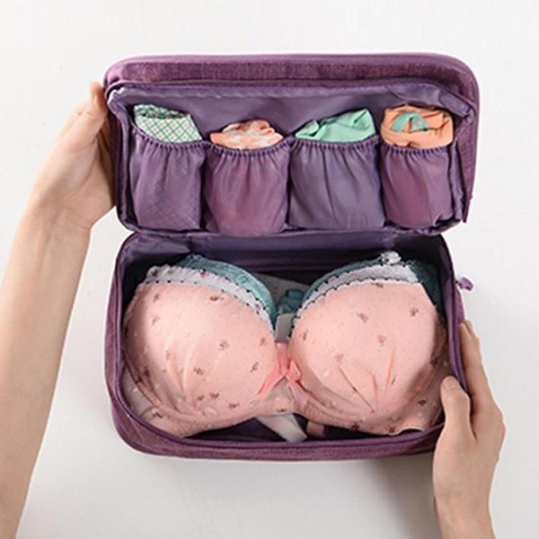 

portable travel bras panties underwear clothes storage bag toiletry organizer