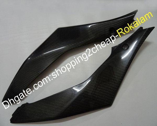 2 х Carbon Fiber Tank Side Covers панели обтекателя Места для Suzuki GSXR1000 2007 2008 K7 GSXR GSXR 1000 накладки