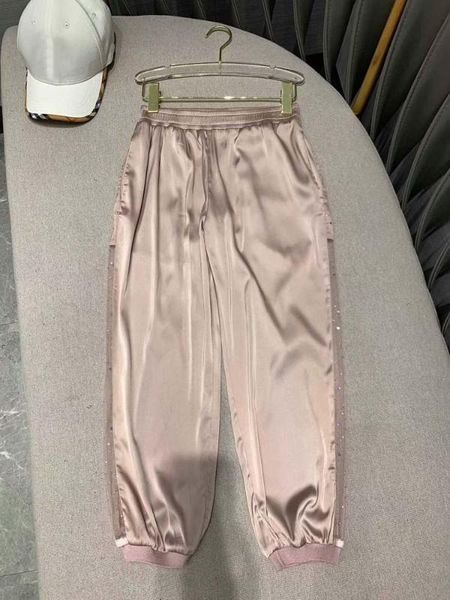 

ak11923 beautiful matter chronicles 2019 xia ladies temperament both sides perspective gauze split joint leisure time pants, Black;white