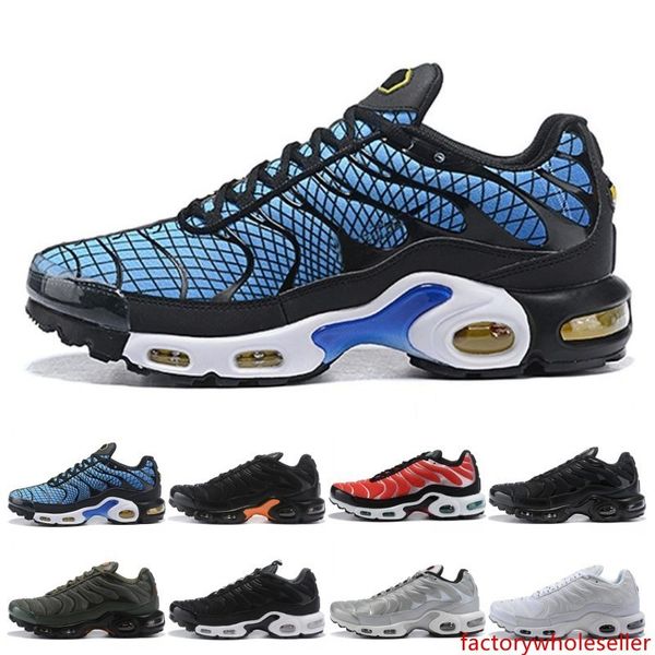 

2019 tn plus men women running shoes designer shoe greedy oreo silver bullet triple black white mens trainer sports sneakers size 40-45