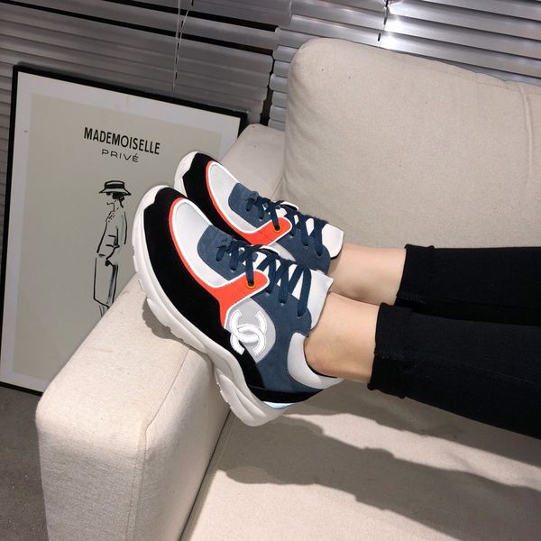 

luxury fashion designer women's men's jogging party casual shoes sports shoes triple platform men's and women's shoes hd, Black