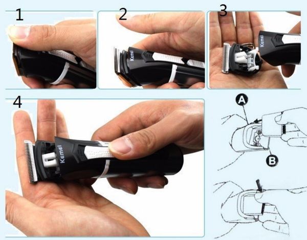 

kemei rechargeable electric hair trimmer hair clipper professional men and baby hair cutting machine km-3007 cortapelos