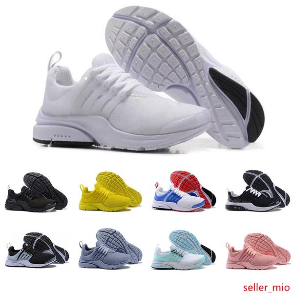 

new presto men women breathable running shoes triple black white yellow red blue lightweight runners mens trainers sports sneakers