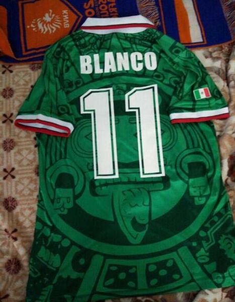1998 México Retro Blanco Hernandez Blanco Campo Campos Jerseys Uniformes Goletomista de Home 1994 camisa de futebol camisetas Camiseta Futbol 114