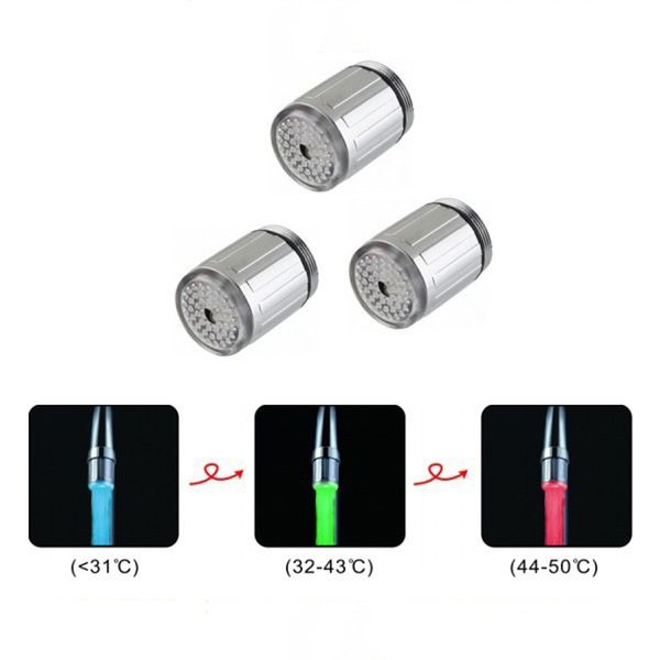 

led kitchen faucet glow kitchen tap torneira para cozinha temperature sensor light water faucet kitchen bathroom grifo cocina