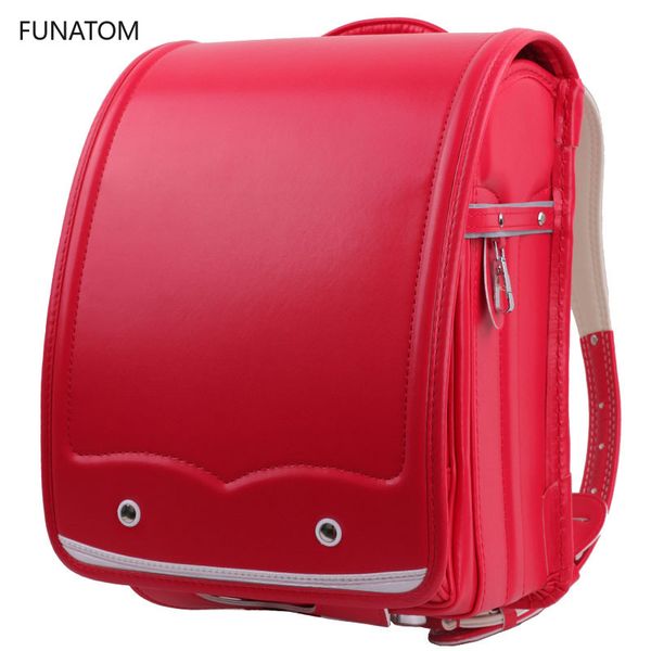 

waterproof children backpack kids orthopedic backpack school bag for boy students bookbags japan pu randoseru baby bags