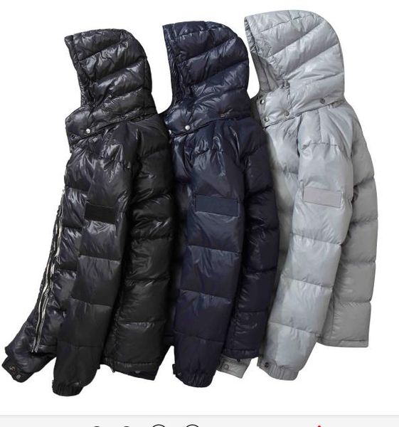 

burberri британской марка куртка мужских классической роскошь высокого качество пуховик тонкого с капюшоном куртка повседневного теплый tops, Black