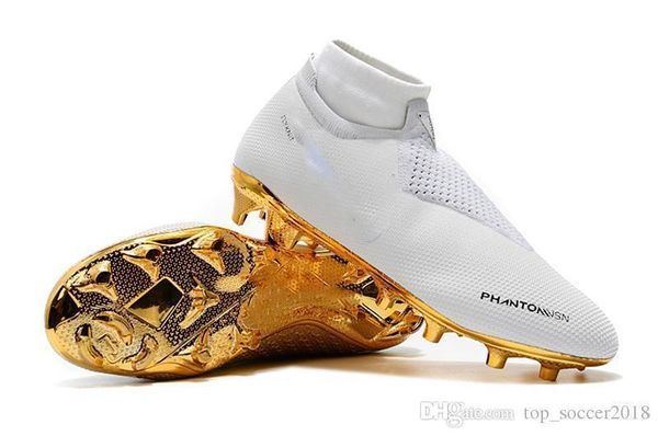 

gold selling white wholesale soccer cleats ronaldo cr7 original soccer shoes phantom vsn elite df fg mens outdoor football boots
