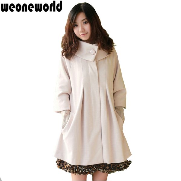 

weoneworld 2018 women's spring autumn winter maternity coat casual solid warm jackets coats for woman pregnancy clothes, White