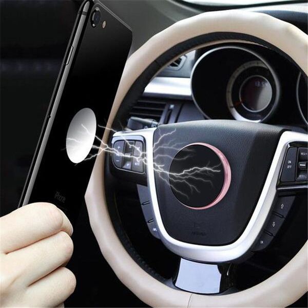 

universal magnetic car mobile phone holder 360 rotation sticker suporter gps phone stand car mount support