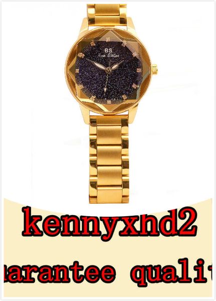 

new starry sky watch high-end chain watch female watch steel belt fashion wild trend, Slivery;brown