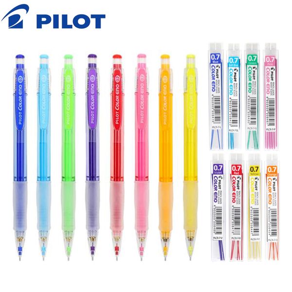

pilot hcr-197 color mechanical pencil + refill 8 colors 0.7mm erasable hand-painted student painting mechanical pencil, Blue;orange
