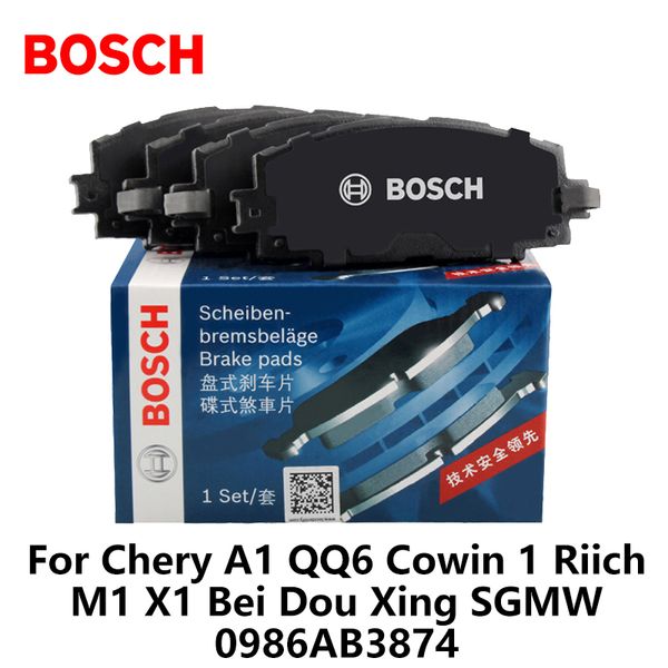 

4pieces/set car front brake pads for chery a1 qq6 cowin 1 riich m1 x1 bei dou xing sgmw 0986ab3874