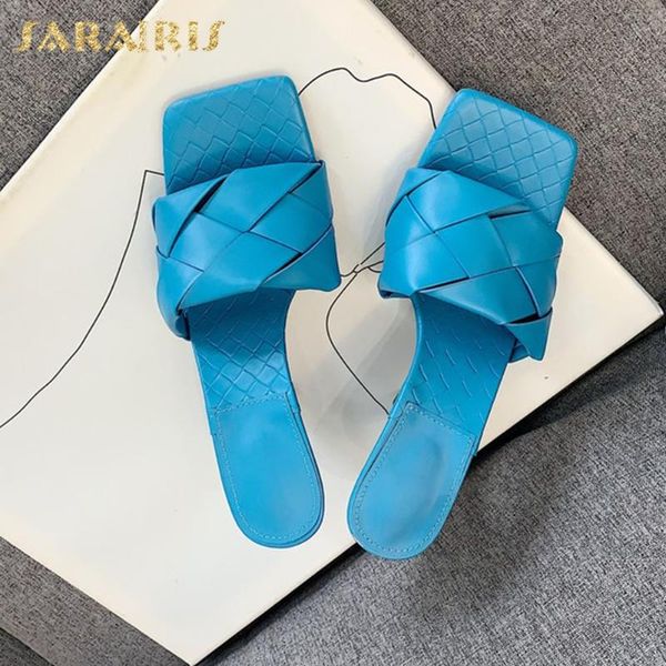 

sarairis 2020 women mules sandals thin heels square toe summer casual mature women shoes, Black