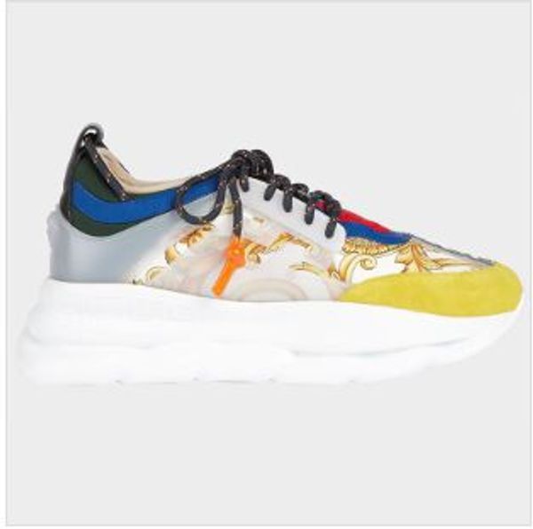 

2019-20 Top Quality Ver Chain Reaction Luxury Designer Shoes Mens Womens 2019 New Medusa Sneakers Reaction Trainers Outdoor Casual Shoes