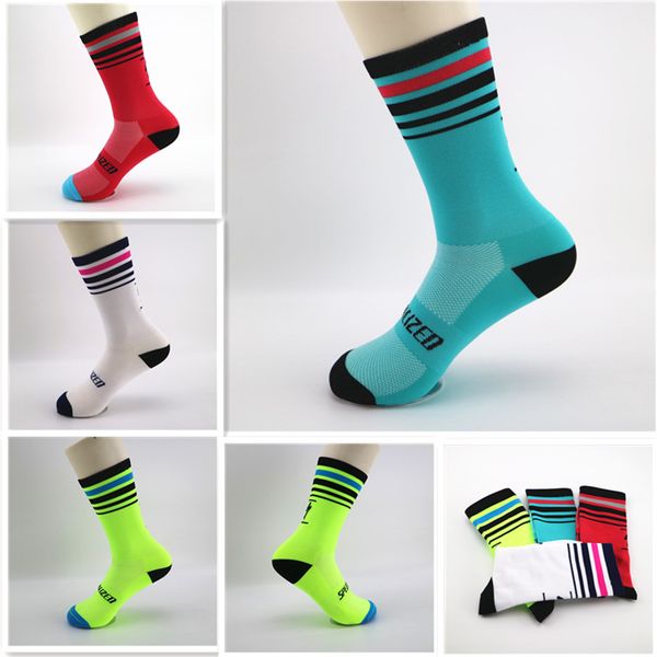 

brand new women men sport cycling riding socks breathable colorful basketball hiking climbing socks, Black