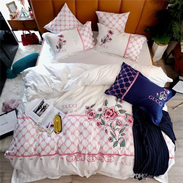 Choosable Bedding Sets White Yellow Navy Red Blue Brown Bed Cover
